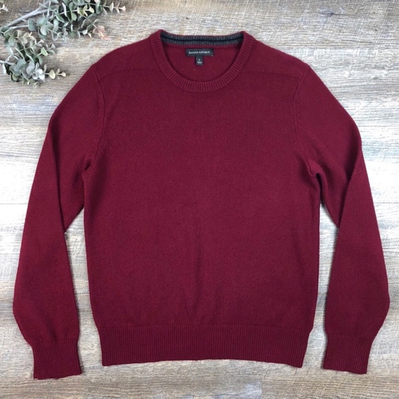 Banana Republic Other - BANANA REPUBLIC Wool Blend Burgandy Sweater
